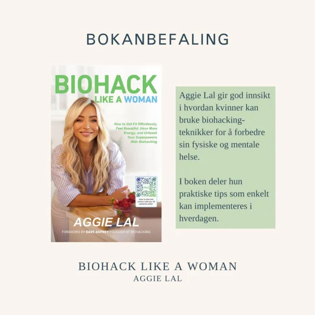 De fleste studier rundt biohacking er rettet mot menn, men Aggie Lals bok "Biohack Like a Woman" gir god innsikt i hvordan kvinner kan bruke biohack-teknikker for å forbedre helsen sin 🌱 

Likevel skal det nevnes at store deler av boken er råd og tips som er nyttig for begge kjønn 🙌 

Du kan også følge henne for gode tips her: @biohackingbestie 

#Boktips #Optimalisering #Effektivitet #Biohacking #BiohackingNorge #biohack #Helse #Trening #Optimalisering #Søvn #SunnLivsstil #Treningsglede #Søvnkvalitet #Helseglede #MentalHelse #kvinner